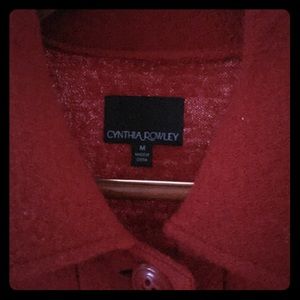 Red Christmas coat. Perfect for holiday parties